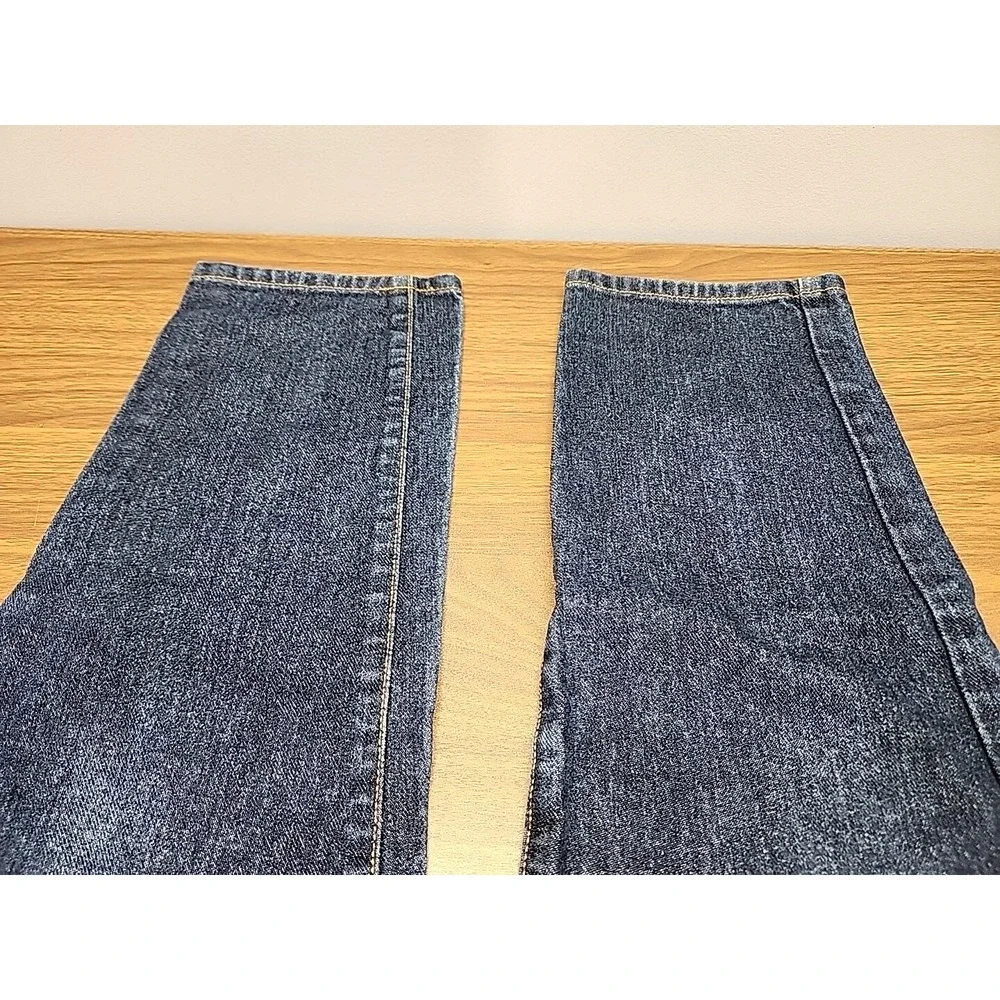 Calvin Klein Women's Omega Rinse Wash Blue‎ Denim Sz 14 Jeans 100% Cotton ~ VG